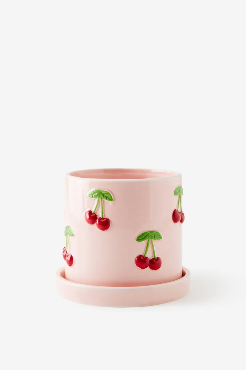 تايبو أصيص متوسط مع صحن